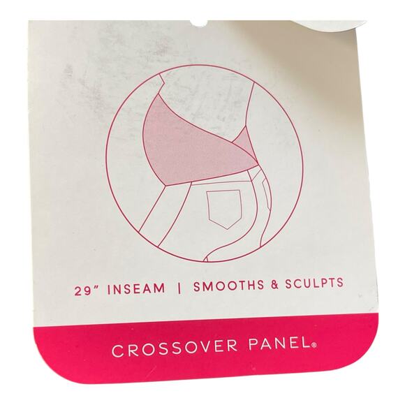 Isabel Maternity Crossover Panel Burgundy Skinny Jeans Size 12/31R NWT - Picture 5 of 6